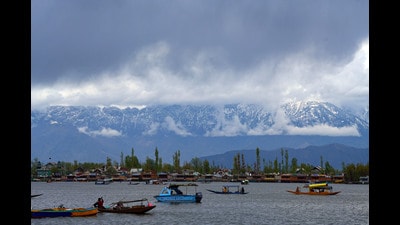 Director MeT Sonam Lotus said that the precipitation will continue for the next two days. “On April 5 and 6, brief spells of rain at scattered places of Jammu and Kashmir towards late afternoon and evenings were expected,” he said. Fresh snowfall was experienced in Kashmir’s mountainous areas. (PTI) Director MeT Sonam Lotus said that the precipitation will continue for the next two days. “On April 5 and 6, brief spells of rain at scattered places of Jammu and Kashmir towards late afternoon and evenings were expected,” he said. Fresh snowfall was experienced in Kashmir’s mountainous areas. (PTI)