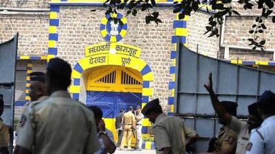 Pune Police and the Maharashtra State Prison Administration have launched separate probes after a cell phone was found hidden in a bathroom inside the high security Yerawada Central Prison. (HT FILE PHOTO) Pune Police and the Maharashtra State Prison Administration have launched separate probes after a cell phone was found hidden in a bathroom inside the high security Yerawada Central Prison. (HT FILE PHOTO)