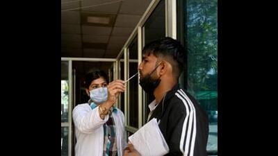 With Covid-19 cases recording a slight uptick in Jammu and Kashmir for the past few days, the health department in Kashmir will go for a mock drill to check pandemic preparation on Monday while it has asked officers to increase testing and establish flu clinics at all health institutions. (HT File Photo) With Covid-19 cases recording a slight uptick in Jammu and Kashmir for the past few days, the health department in Kashmir will go for a mock drill to check pandemic preparation on Monday while it has asked officers to increase testing and establish flu clinics at all health institutions. (HT File Photo)