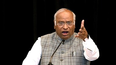 Congress President Mallikarjun Kharge. (ANI) Congress President Mallikarjun Kharge. (ANI)