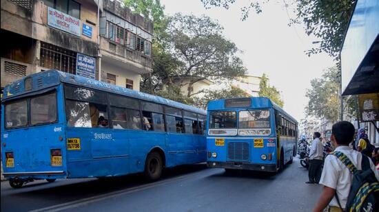 As the number of commuters from PMRDA-adjacent villages has grown, the public transportation system has deployed 490 buses to provide transportation in the PMRDA area. (HT FILE PHOTO)