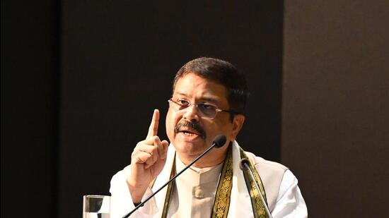 Union minister Dharmendra Pradhan. (Hindustan Times)