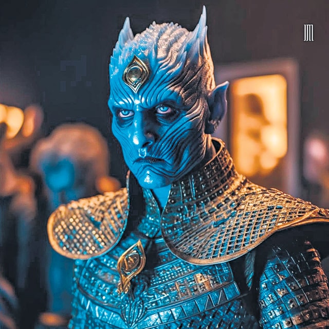 Mulloor shares an exclusive portrait of the Night King which he didn’t post because of “how scary he is”.