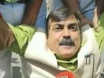 BJP MLA Jivesh Mishra carried out of the House by marshals on order of Bihar Assembly Speaker.