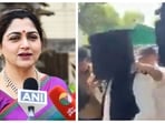 Sharing the video of Imran Khan's bulletproof helmet. BJP's Khushbu Sundar said, 'Saare Jahan se achha...'