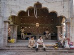 Security personnel deployed amid tension after clashes broke out between two groups during a 'Ram Navami' procession in Hooghly district on Tuesday.