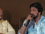 Karnataka chief minister BS Bommai and Kannada superstar Kichcha Sudeep. 