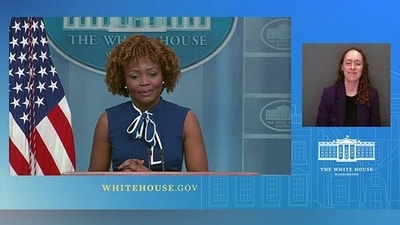 "..we strongly oppose any unilateral attempts to advance a territory claim by renaming localities," White House Press Secretary Karine Jean-Pierre said. (ANI) "..we strongly oppose any unilateral attempts to advance a territory claim by renaming localities," White House Press Secretary Karine Jean-Pierre said. (ANI)