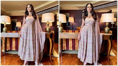 Mrunal Thakur has been winning hearts of many across the country with not just her acting but her sweet smile and warm personality. She is also making headlines for her sartorial fashion choices. Her latest Instagram photos feature the Sita Ramam actor in a beautiful pastel salwar suit. (Instagram/@mrunalthakur) Mrunal Thakur has been winning hearts of many across the country with not just her acting but her sweet smile and warm personality. She is also making headlines for her sartorial fashion choices. Her latest Instagram photos feature the Sita Ramam actor in a beautiful pastel salwar suit. (Instagram/@mrunalthakur)