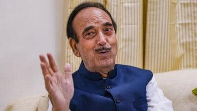 Ghulam Nabi Azad in New Delhi on Tuesday. (PTI Photo)