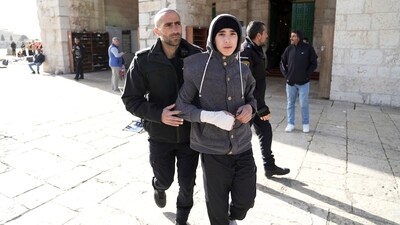 As violence was unfolding in Jerusalem, the Israeli military reported fighting in a Palestinian town in the occupied West Bank. (AP)