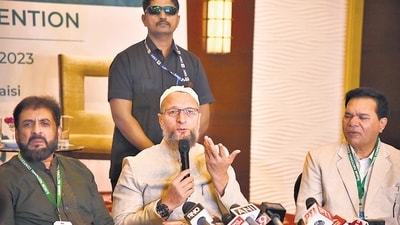 The AIMIM leader also noted that the BJP formed the government in Karnataka in 2019 with the help of defectors from the Congress. (HT PHOTO) The AIMIM leader also noted that the BJP formed the government in Karnataka in 2019 with the help of defectors from the Congress. (HT PHOTO)