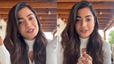 Rashmika Mandanna posted a video message for fans.