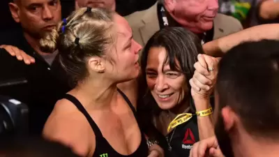 Ronda Rousey with her mother Dr AnnMaria De Mars Ronda Rousey with her mother Dr AnnMaria De Mars
