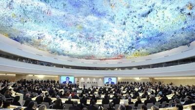 The resolution related to Ukraine was among 43 resolutions adopted during the UNHRC’s 52nd regular session to extend 19 thematic and country-specific mandates (UN Photo) The resolution related to Ukraine was among 43 resolutions adopted during the UNHRC’s 52nd regular session to extend 19 thematic and country-specific mandates (UN Photo)