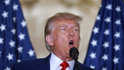 Former US President Donald Trump speaks. (AFP) Former US President Donald Trump speaks. (AFP)