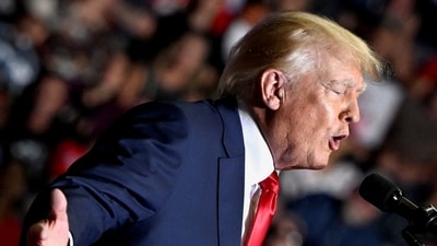 Donald Trump: Former US president Donald Trump holds a rally in Youngstown. (Reuters)