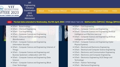 VITEEE 2023 registration ends today, apply at viteee.vit.ac.in