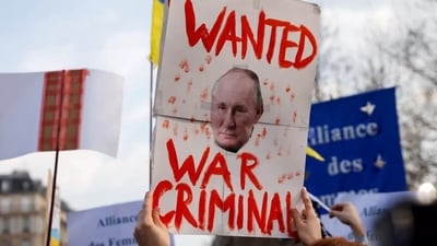 The International Criminal Court last month issued an arrest warrant against Russian President Vladimir Putin. (Reuters) The International Criminal Court last month issued an arrest warrant against Russian President Vladimir Putin. (Reuters)