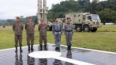 Chief of Defence Staff Gen Anil Chauhan visited Andmans and Nicobar Islands to review military preparedness in January 2023.