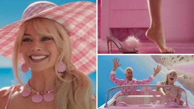 Stills from the teaser trailer of Barbie. Stills from the teaser trailer of Barbie.
