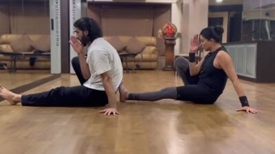Sushmita Sen worked out with ex-boyfriend Rohman Shawl.