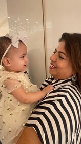 Madhu Chopra with Malti. Madhu Chopra with Malti.