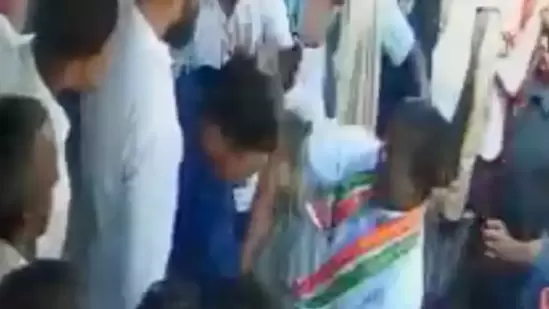 Brihaspat Singh allegedly assaulted the workers of a cooperative bank in Balrampur-Ramanujganj district. (Twitter)