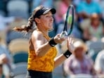 Jessica Pegula hits a return