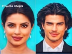 Artist reimagines Priyanka Chopra as a man. Artist reimagines Priyanka Chopra as a man.