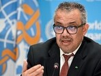 World Health Organization (WHO) chief Tedros Adhanom Ghebreyesus speaks during a press conference on the World Health Organization's 75th anniversary in Geneva, on April 6. World Health Organization (WHO) chief Tedros Adhanom Ghebreyesus speaks during a press conference on the World Health Organization's 75th anniversary in Geneva, on April 6.
