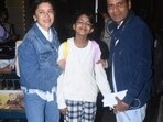 Manoj Bajpayee with wife Shabana Raza and daughter Ava Nayla. (Varinder Chawla) Manoj Bajpayee with wife Shabana Raza and daughter Ava Nayla. (Varinder Chawla)