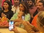 Priyanka Chopra and daughter Malti Marie Chopra Jonas in Mumbai,