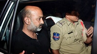 Telangana Bharatiya Janata Party (BJP) chief Bandi Sanjay Kumar was detained from his residence, in Karimnagar on Wednesday. (ANI) Telangana Bharatiya Janata Party (BJP) chief Bandi Sanjay Kumar was detained from his residence, in Karimnagar on Wednesday. (ANI)