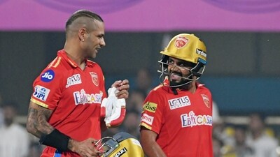 Guwahati, Apr 05 (ANI): Punjab Super Kings' Shikhar Dhawan and Prabhsimran Singh during the match against Rajasthan Royals in the Indian Premier League (IPL) 2023, at ACA Stadium, in Guwahati on Wednesday. (ANI Photo) (Pitamber Newar) Guwahati, Apr 05 (ANI): Punjab Super Kings' Shikhar Dhawan and Prabhsimran Singh during the match against Rajasthan Royals in the Indian Premier League (IPL) 2023, at ACA Stadium, in Guwahati on Wednesday. (ANI Photo) (Pitamber Newar)