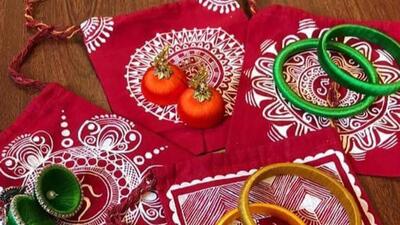 Aipan is a ritualistic folk art, native to the Kumaon region of Uttarakhand. (Trikon Society | Twitter)