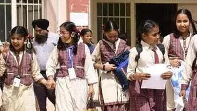 Both the girl students, along with Gurnoor Singh Dhaliwal from Shri Hargobind Sahib Senior Secondary School in Bhana village, Faridkot, achieved the distinction of scoring 100% marks in the examination. (Ht Photo) Both the girl students, along with Gurnoor Singh Dhaliwal from Shri Hargobind Sahib Senior Secondary School in Bhana village, Faridkot, achieved the distinction of scoring 100% marks in the examination. (Ht Photo)