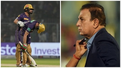 Sunil Gavaskar launched a scathing attack on the KKR star after the premier batter ended up scripting an unwanted IPL record (AP-PTI) Sunil Gavaskar launched a scathing attack on the KKR star after the premier batter ended up scripting an unwanted IPL record (AP-PTI)