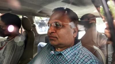 ED had said that there is also CCTV footage from Tihar jail, where Satyendar Jain is in judicial custody, to show that he is an “influential person”, who may influence witnesses and frustrate the proceedings. (Sanchit Khanna/HT Photo) ED had said that there is also CCTV footage from Tihar jail, where Satyendar Jain is in judicial custody, to show that he is an “influential person”, who may influence witnesses and frustrate the proceedings. (Sanchit Khanna/HT Photo)