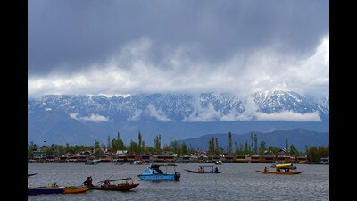 Gulmarg received snowfall and rains lashed plains during the night while the weather remained largely dry during the day except light rains at a few places on Thursday. Jammu and Kashmir has been receiving intermittent light rains since the last week of March with rains bringing down temperatures in most parts of the union territory. (PTI File Photo) Gulmarg received snowfall and rains lashed plains during the night while the weather remained largely dry during the day except light rains at a few places on Thursday. Jammu and Kashmir has been receiving intermittent light rains since the last week of March with rains bringing down temperatures in most parts of the union territory. (PTI File Photo)