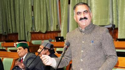 Himachal Pradesh chief minister Sukhvinder Singh Sukhu during the state assembly’s budget session on Wednesday. (HT Photo) Himachal Pradesh chief minister Sukhvinder Singh Sukhu during the state assembly’s budget session on Wednesday. (HT Photo)