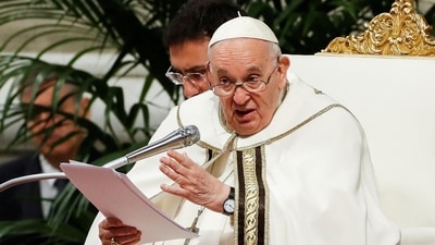Pope Francis was quizzed on a variety of topics. (REUTERS)