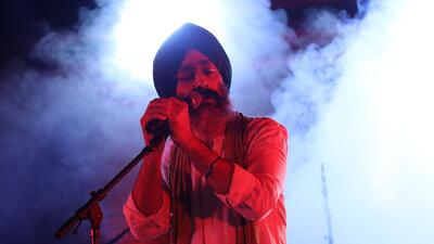 Singer Rabbi Shergill performing at Gobindgarh Fort (Courtesy The Sacred Amritsar)