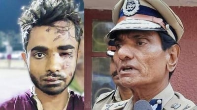 The suspect of Kerala train fire was brought back by road on Thursday morning. (Twitter) The suspect of Kerala train fire was brought back by road on Thursday morning. (Twitter)