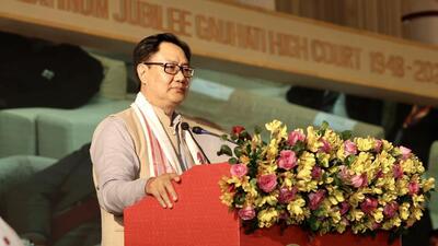 The union minister said the Centre has approved ₹ 7,000 crore in budget for the e-courts project. (Kiren Rijiju | Twitter) The union minister said the Centre has approved ₹ 7,000 crore in budget for the e-courts project. (Kiren Rijiju | Twitter)
