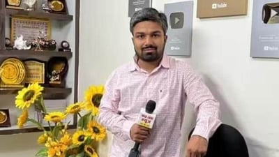 YouTuber Manish Kashyap, arrested for spreading fake videos on Bihar migrant labours being attacked in Tamil Nadu booked under NSA on Thursday. (HT File)