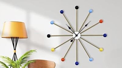 Adorn your walls with a wall clock to elevate the look. Adorn your walls with a wall clock to elevate the look.