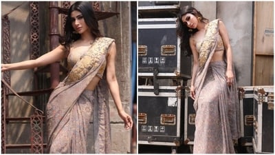 Mouni Roy is an absolute fashionista. The actor is always slaying fashion goals with snippets from her fashion diaries on her Instagram profile. From casual ensembles to slaying a beach look in a stunning bikini, to decking up in six yards of grace and giving us major fashion goals, Mouni can do it all. Mouni, on Thursday, drove our midweek blues far away with a string of pictures of herself looking gorgeous in a saree. Check out her saree look here. (Instagram/@imouniroy) Mouni Roy is an absolute fashionista. The actor is always slaying fashion goals with snippets from her fashion diaries on her Instagram profile. From casual ensembles to slaying a beach look in a stunning bikini, to decking up in six yards of grace and giving us major fashion goals, Mouni can do it all. Mouni, on Thursday, drove our midweek blues far away with a string of pictures of herself looking gorgeous in a saree. Check out her saree look here. (Instagram/@imouniroy)