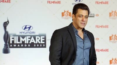 Salman Khan poses at the press conference for the 68th ‘Filmfare Awards 2023’, in Mumbai. (Sunil Khandare) Salman Khan poses at the press conference for the 68th ‘Filmfare Awards 2023’, in Mumbai. (Sunil Khandare)
