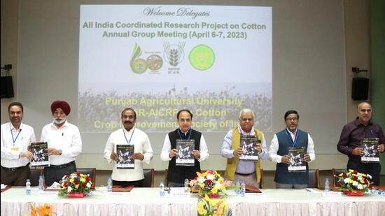Delegates during the annual meet in Ludhiana on Thursday. (HT Photo)